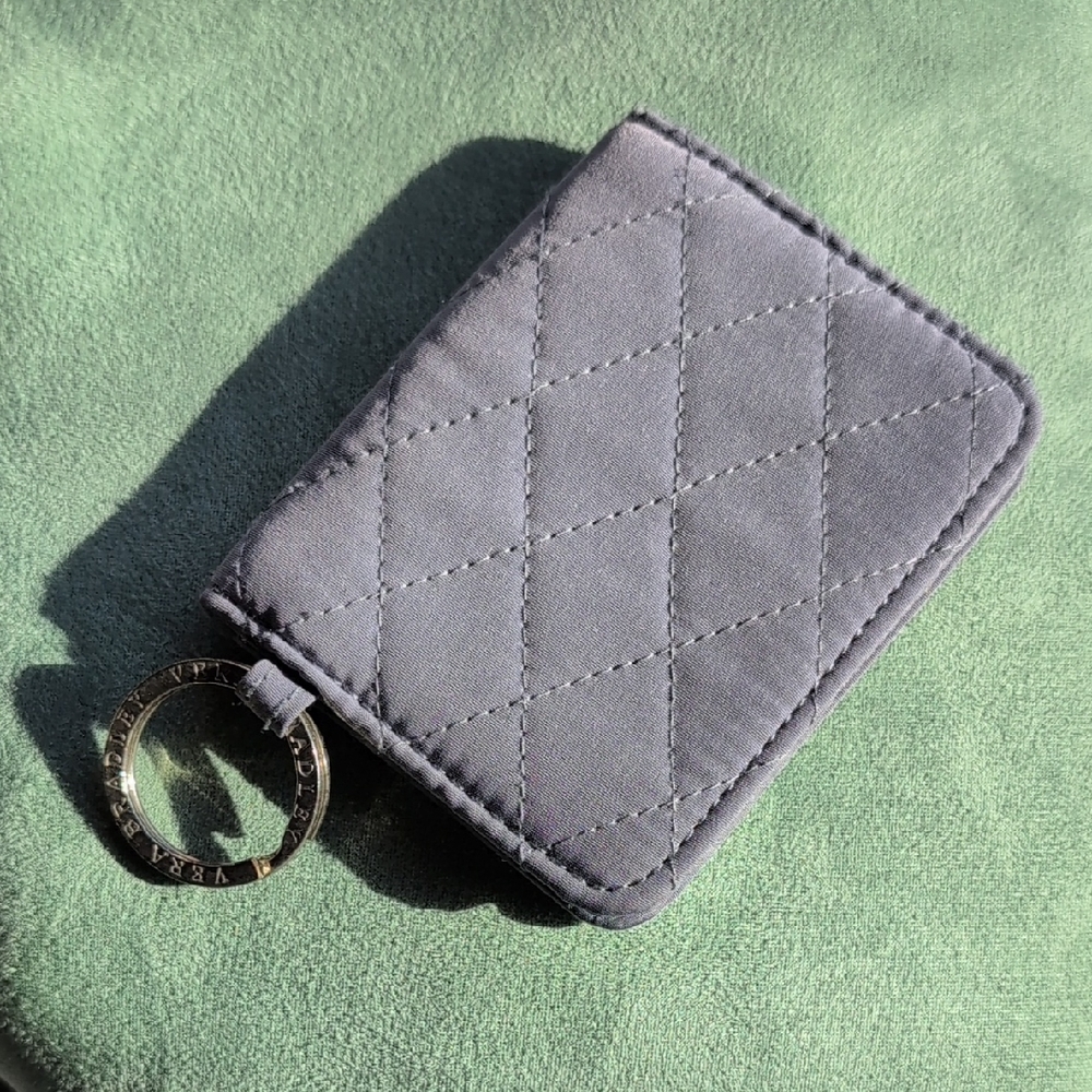 Vera Bradley Campus Double ID Wallet In Carbon Grey